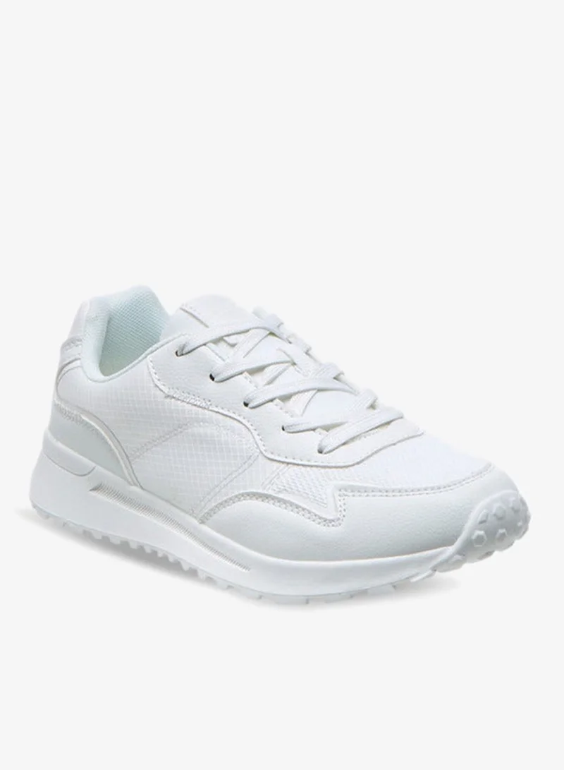 MISSY Flyknit Textured Sneakers with Lace-Up Closure