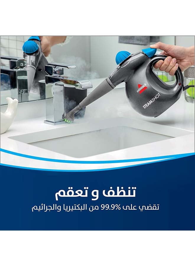 بيسيل منظف بخار محمول SteamShot، 1050 واط، أسود، 0.36 لتر، 2635e - Image 3