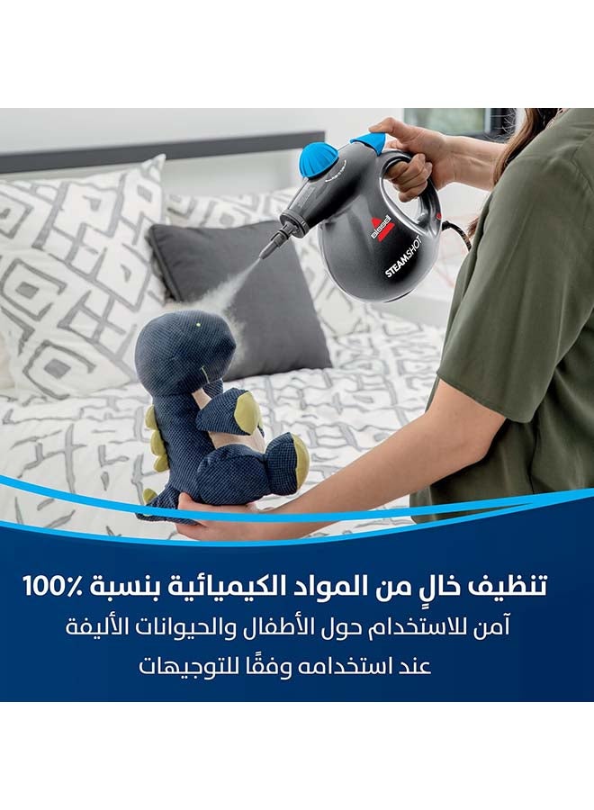 بيسيل منظف بخار محمول SteamShot، 1050 واط، أسود، 0.36 لتر، 2635e - Image 5