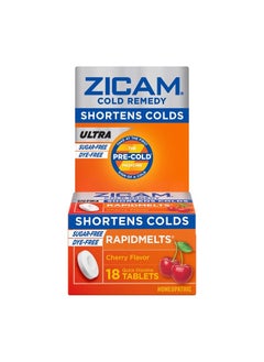ZICAM Cold Remedy Zinc Rapidmelts, Cherry Flavor, 18 Count (Pack of 1)  - Image 2
