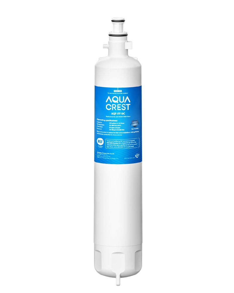 AquaCrest AQUA CREST Replacement for GEÂ® RPWFE, RPWF (with CHIP) Refrigerator Water Filter, Compatible with GYE22HMKES, GYS22GMNES, GYE22HBLTS, DFE28JSKSS, GFE28HMHES, GNE29GYNFS, GFE28GYNFS - Image 1