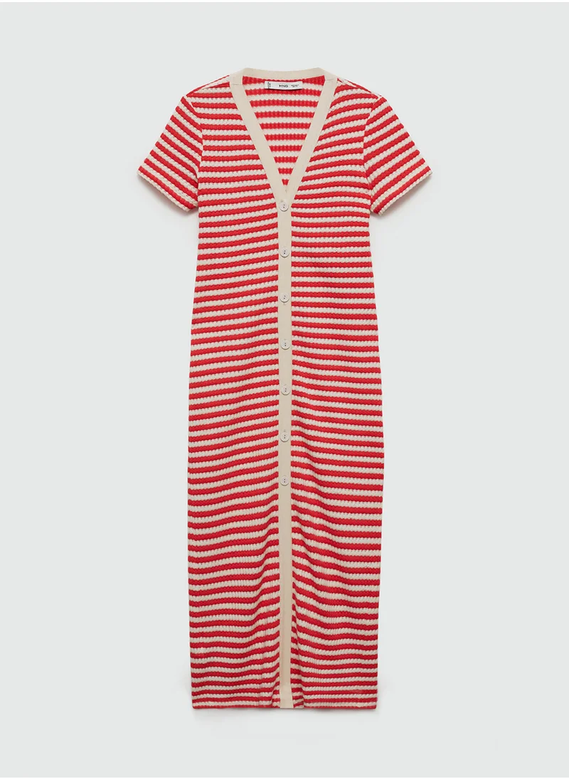 MANGO Essential Button Crochet Dress