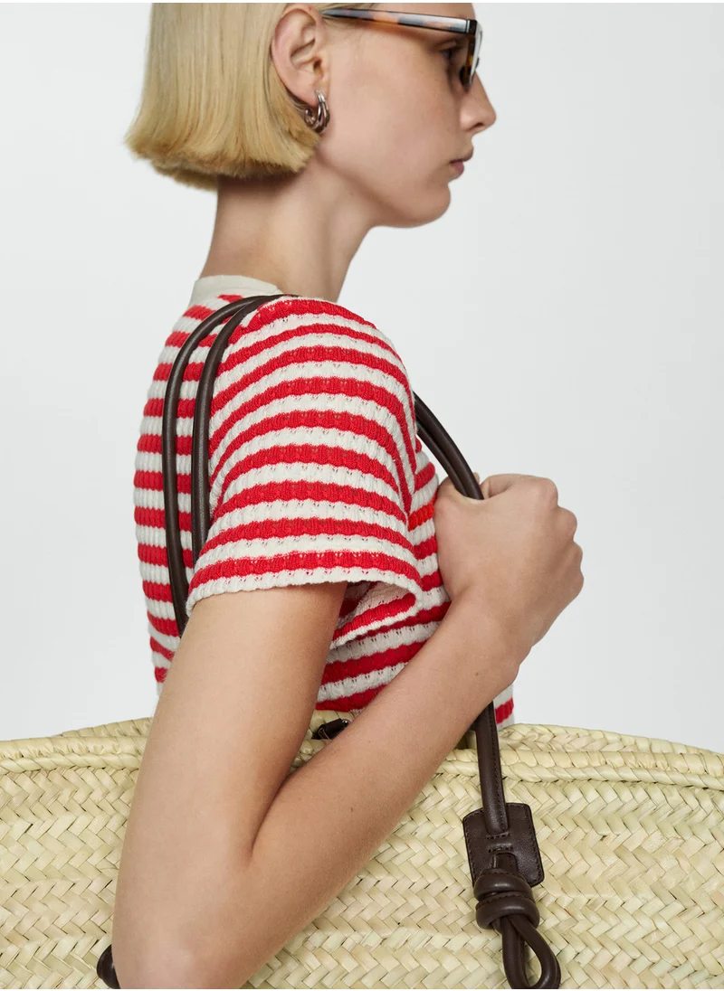 MANGO Essential Button Crochet Dress