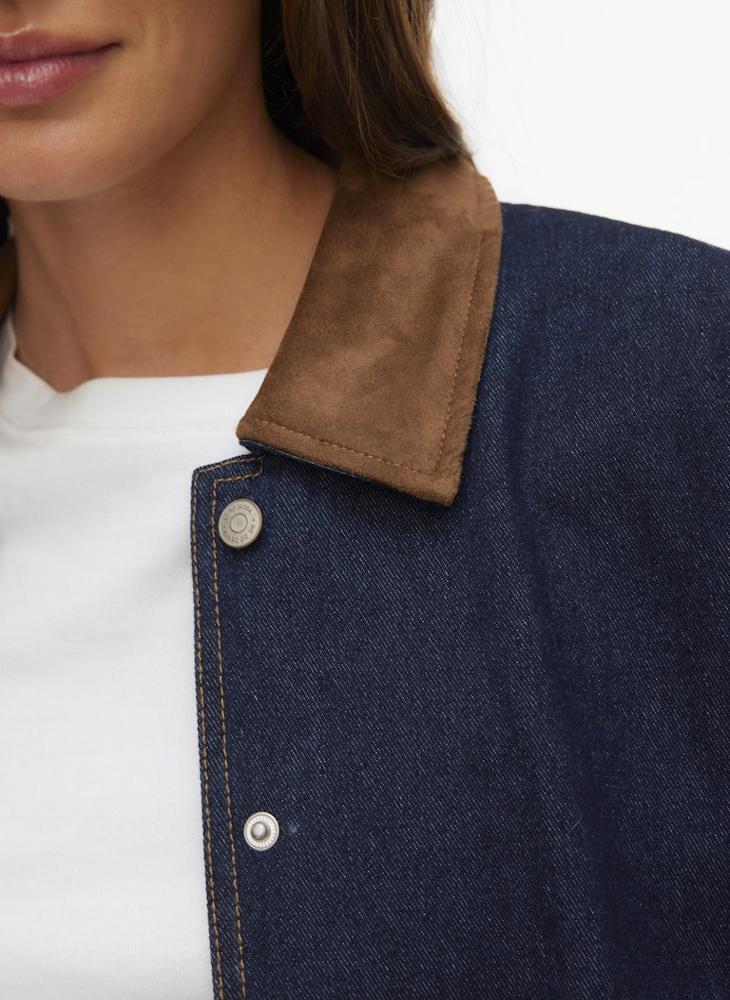 VERO MODA VMNOVIE LS DENIM BARN JACKET SI346 - Image 3