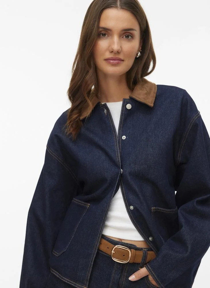 فيرو مودا VMNOVIE LS DENIM BARN JACKET SI346