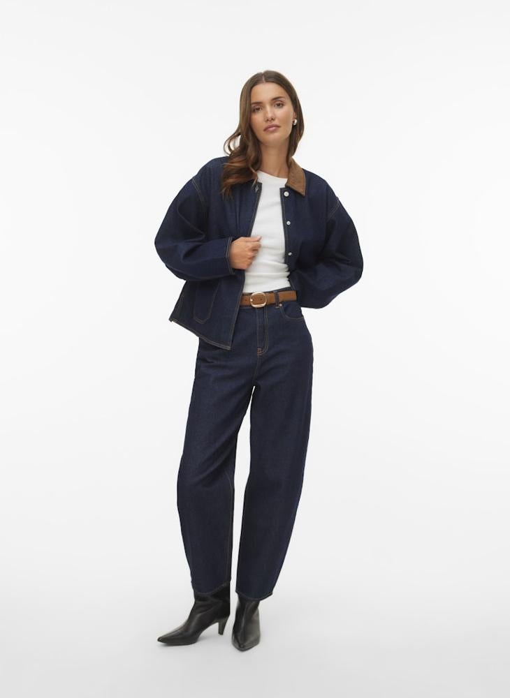 VERO MODA VMNOVIE LS DENIM BARN JACKET SI346 - Image 4