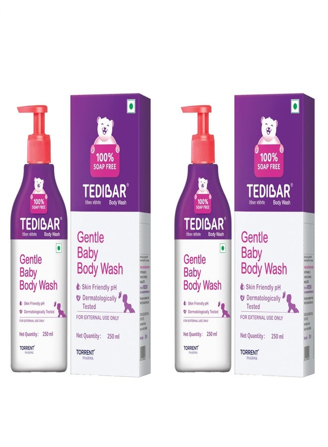 Tedibar Rich Moisturising Baby Body Wash 250ml with Skin Friendly PH | 100% Soap & Alkali Free | Prevents Dryness & Rahses | Dermatologically Test - Image 1