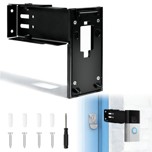 DNSbabi Stainless Steel Doorbell Mount for Ring(2nd Gen - 2020 Release), Doorbell Extender Mount, Adjustable 3.5" to 5.9", Better Visibility and Angle, for Home Rentals, Office - Image 1
