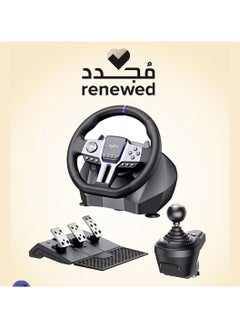 V9 Gen2 900° Professional Gaming Racing Wheel with Pedals & 6-Speed Gear Shifter – Open Box (New, Unused)
