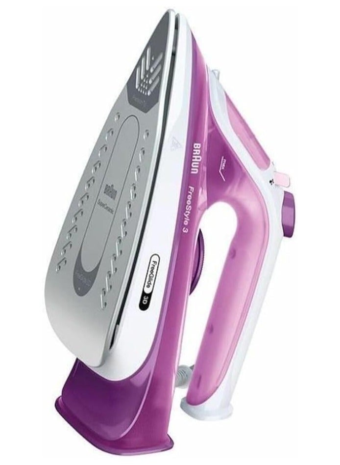 BRAUN FreeStyle 3 Steam Iron 270 ml 2400 W FI3124PU Purple - Image 1