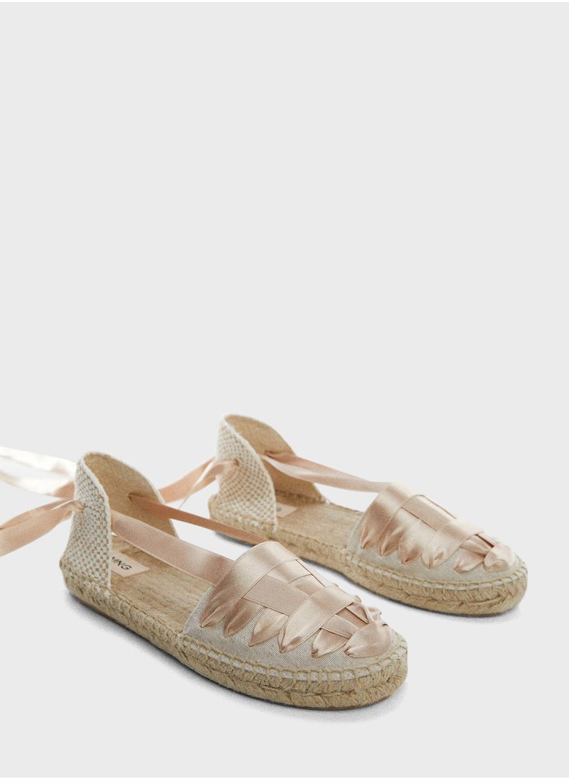 MANGO - Kids Tie Detail Espadrilles - Image 1
