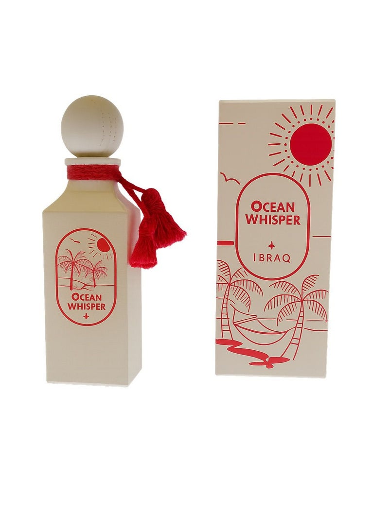 IBRAHIM ALQURASHI Ibrahim Al-Qurashi (Ibraq) - Ocean Whisper (100ml) - For Women’s Peach, rose – amber, musk – patchouli, sandalwood - Image 1