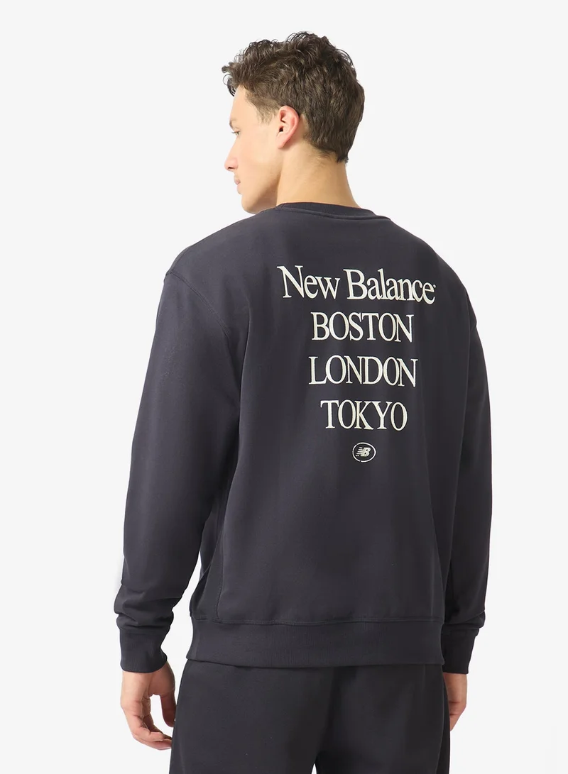 New Balance DARK NIGHT (DNT) International Stamp Sweatshirt for Men | Best Price UAE
