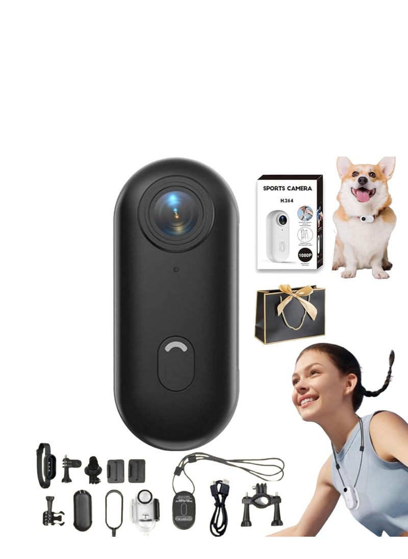 Generic GoSnap 4K Thumb Action Camera – Mini Wearable Body Cam with 360° Clip, Magnetic Mount, IPX8 Waterproof Shell, 150min Battery, Hands-Free POV Recorder for Travel, Cycling, Outdoor & Daily Use  - Image 1