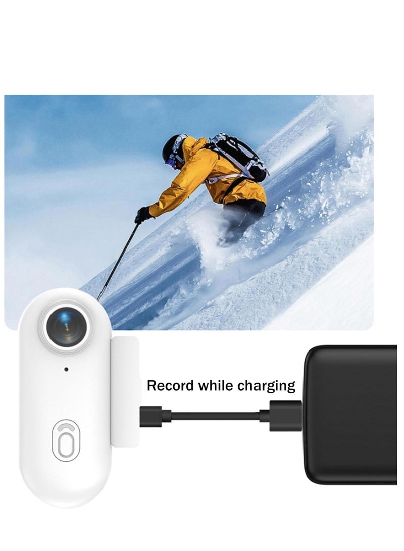 4K Thumb Action Camera Ultra HD WiFi Action Camera – Magnetic, Waterproof 30M, Wearable Body Cam with 360° Clip, H.265, Loop Recording, 120 Min Battery – Hands-Free POV for Cycling, Travel, Sports, Outdoor, Daily Use & Vlogging