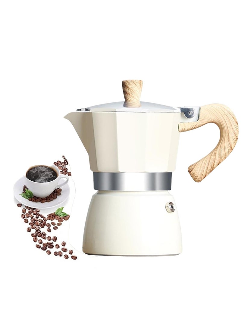 KCDMBUE Stovetop Espresso Maker, Classic Italian Moka Pot, Aluminum Coffee Percolator with Extra Gasket and Filter, 150ml  - Image 1