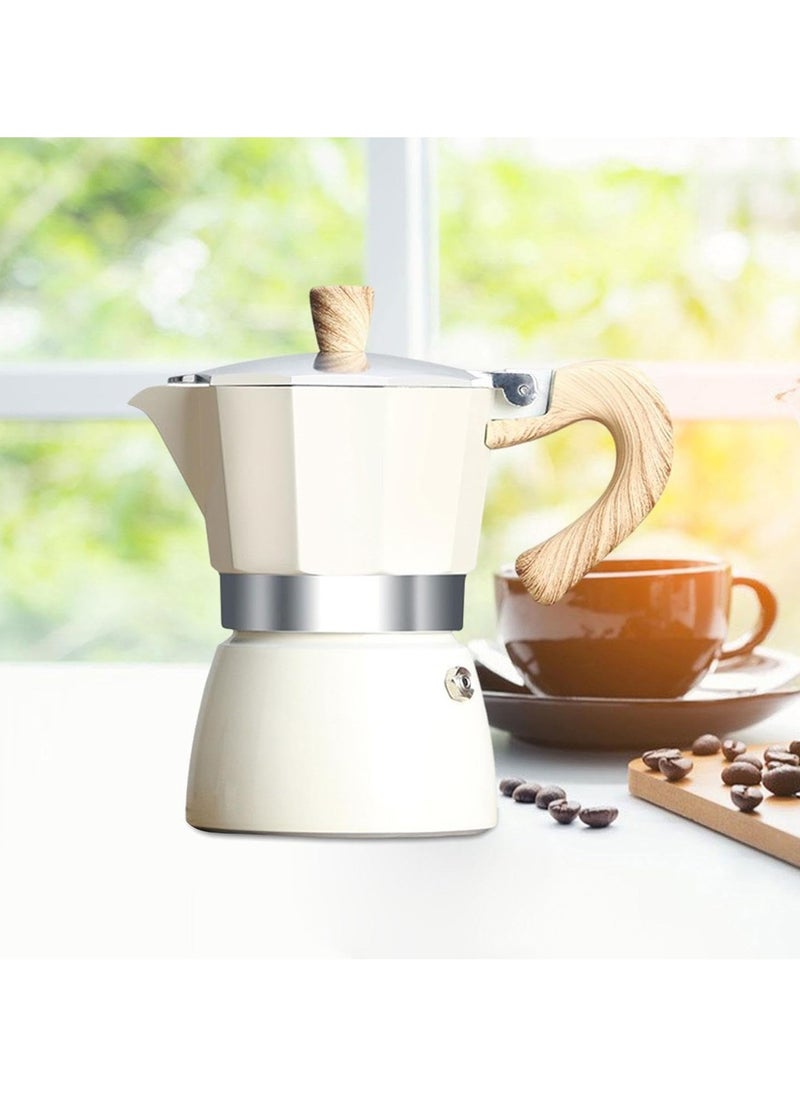 KCDMBUE Stovetop Espresso Maker, Classic Italian Moka Pot, Aluminum Coffee Percolator with Extra Gasket and Filter, 150ml  - Image 3