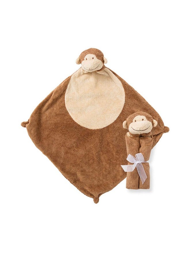 Angel Dear - Brown Monkey, Cuddle Twins Blankie Set - Image 2