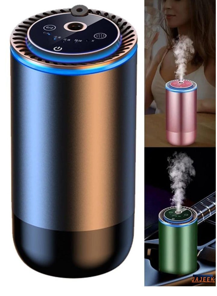 JAJEEK Car Air Fresheners, Portable AI Car Diffuser with Star Projector Light, 20000mAh Long Standby Aromatherapy, Luxury Car Accessories - Ideal Gift Choice - Black - Image 1