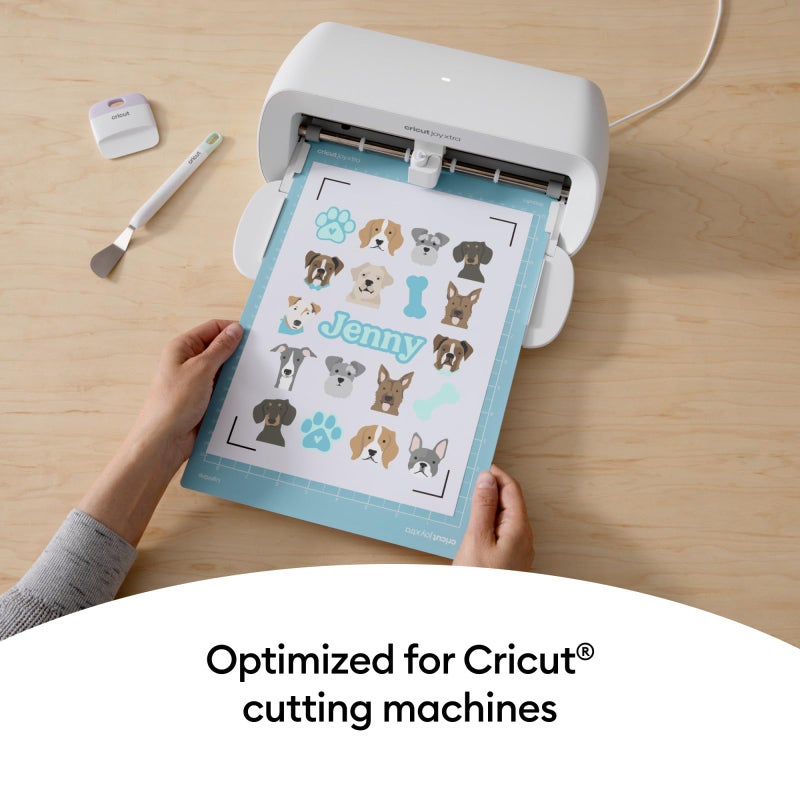 Cricut مجموعة ملصقات مقاومة للماء قابلة للطباعة من كريكوت، 20 ورقة شفافة (8.5" × 11") - متوافقة مع طابعات النفث - لماكينات جوي إكسترا، إكسبلور، ومايكر - Image 4