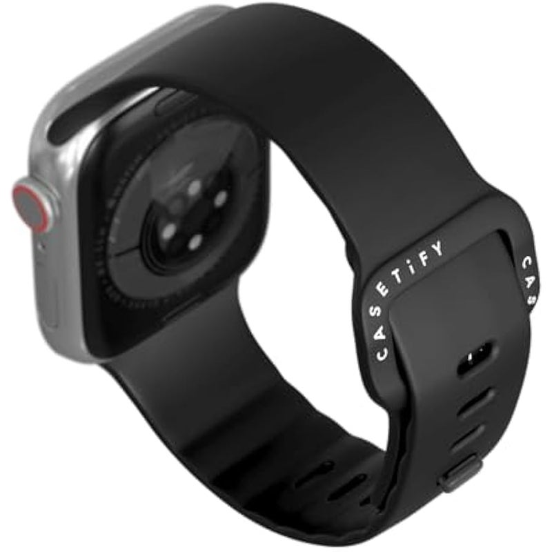 Casetify Impact Watch Band 【Premium Soft Flexible Material】 Compatible with Apple Watch Series 1-9, SE, Ultra - 38mm/40mm/41mm/42mm/44mm/45mm/49mm - Black - Image 3