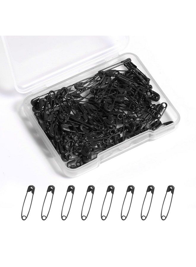 KINBOM 100 Pcs Safety Pins 1.26Inch Long Black Safety Pins Metal Safety Pins Bulk For Art Craft Clothes Sewing Jewelry Making - Image 2