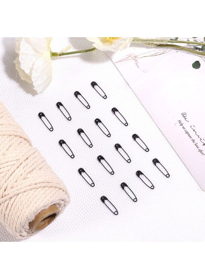 KINBOM 100 Pcs Safety Pins 1.26Inch Long Black Safety Pins Metal Safety Pins Bulk For Art Craft Clothes Sewing Jewelry Making - Image 5