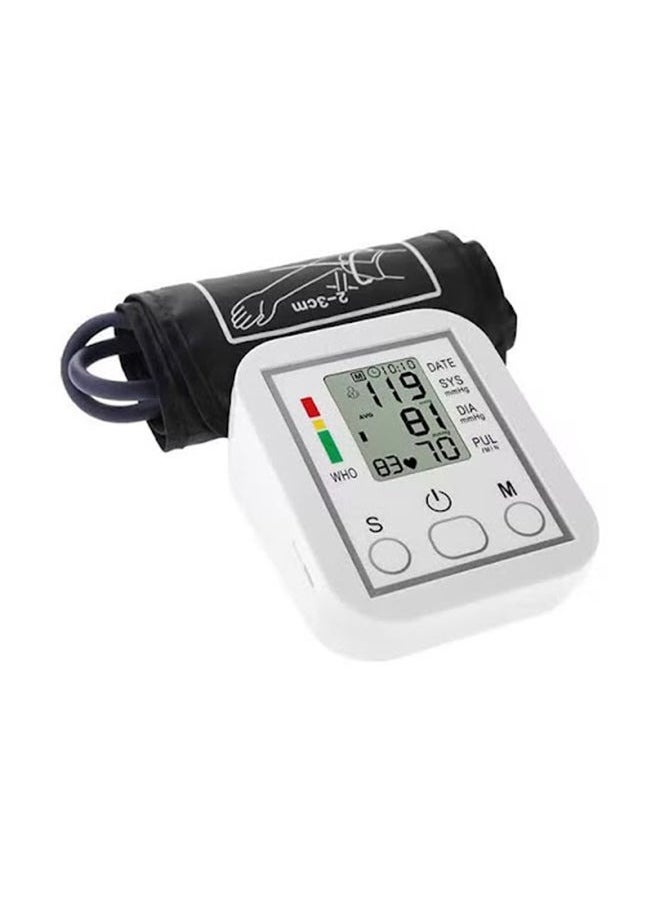 Upper Arm Automatic Blood Pressure Monitor – Digital BP Machine with LCD Display, Accurate Readings, Memory Function, One-Touch Operation, Comfortable Cuff, Portable for Home Use, Ideal for Monitoring Hypertension and Heart Health