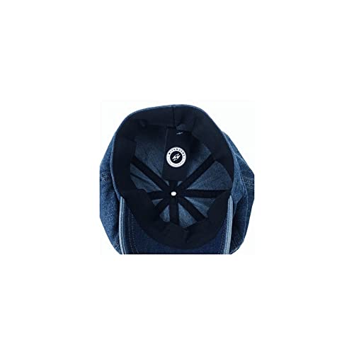 WITHMOONS Denim Cotton Newsboy Hat Baker Boy Beret Flat Cap KR3613 (Darkblue) - Image 4