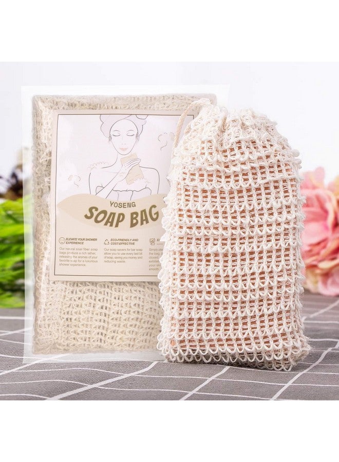 Yoseng 6 Pack Soap Exfoliating Bag Natural Soap Saversoap Savers For Bar Soapnatural Sisal Fiber Soap Bags For Foaming And Drying The Soaporganic Soap Bag For Shower Bath - Image 5