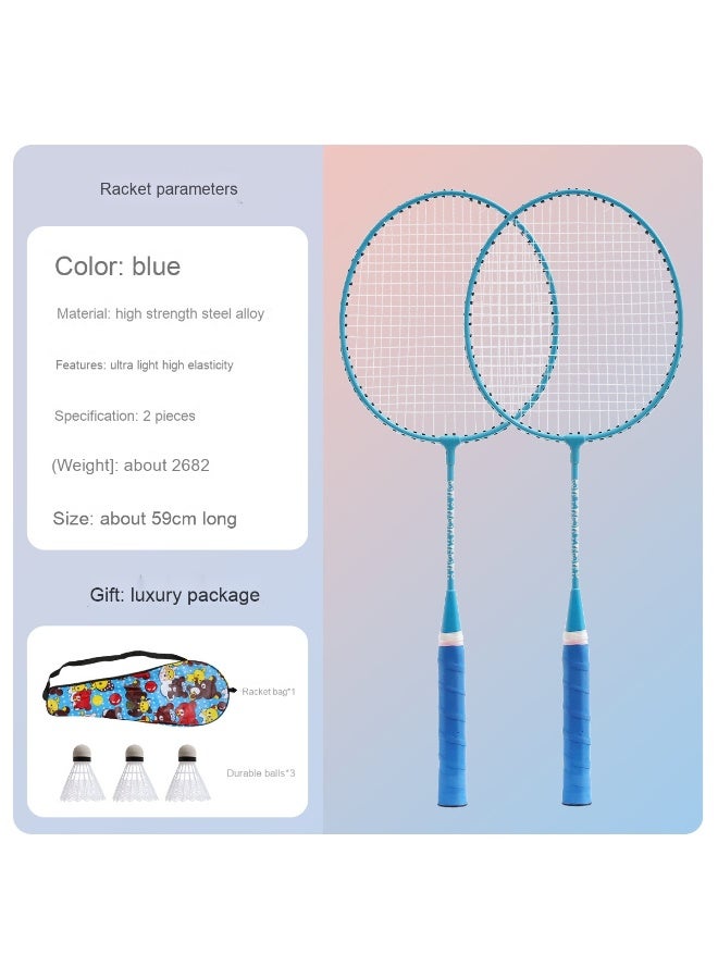 Generic Ultra-Lightweight Badminton Racket Set for Home Use - Perfect Choice for Beginners and Couples