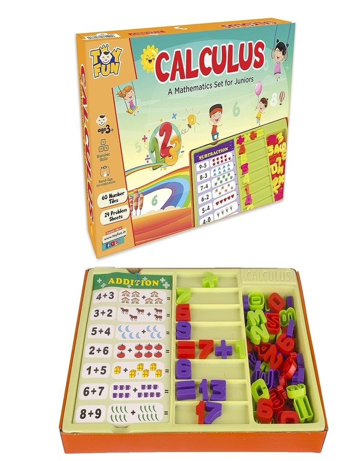 YUIOP - Calculus - Learn Mathematics - Educational Game for Kids - 60 Number Tiles, 24 Problem Sheets - Image 1