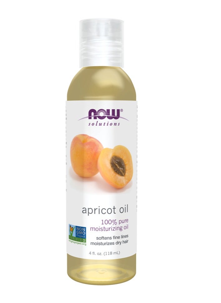 now 100% Pure Apricot Moisturizing Oil 118ml - Image 1