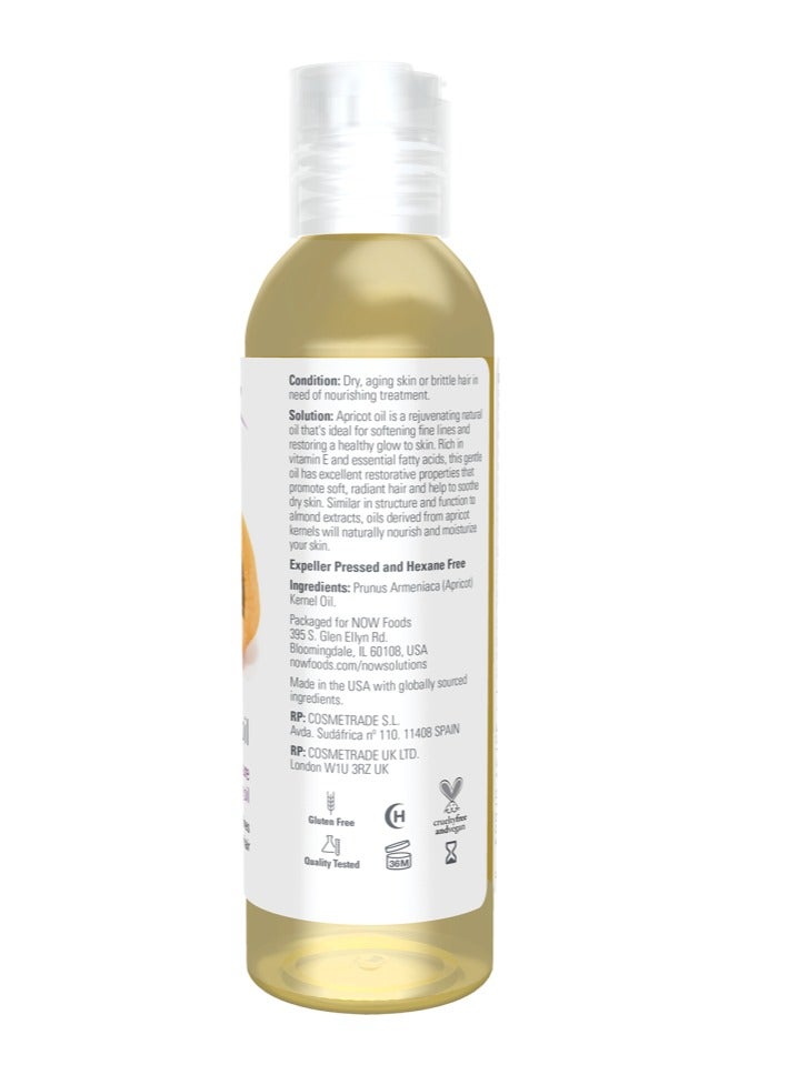 now 100% Pure Apricot Moisturizing Oil 118ml - Image 3