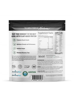 SNAP SUPPLEMENTS Organic Plant Based Vegan Protein Powder Nitric Oxide Boosting Protein Powder, Vanilla Bean, BCAA Amino Acid for Muscle Growth, Performance & Recovery - 30 Servings (Banana)  - Image 2