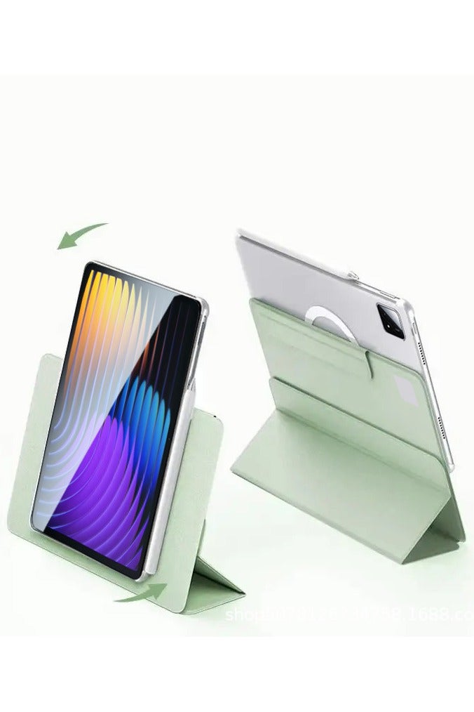 عام غطاء متوافق مع شاومي باد 7 مقاس 11.2 إنش 2024 【يدعم القلم】 - غطاء هجين مغناطيسي قابل للفصل ثلاثي الطيات، خلفية غير لامعة، يدعم التشغيل/الإيقاف التلقائي