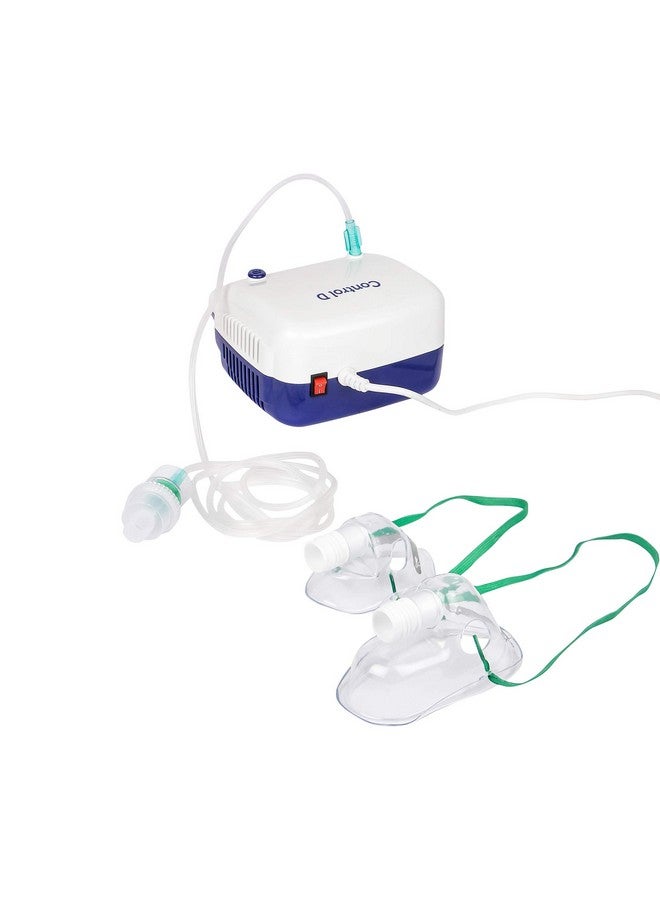 Control D Blue & White Compressor Complete Kit Nebulizer With Child And Adult Masks - Image 2
