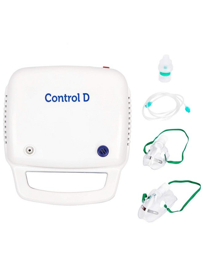 Control D Blue & White Compressor Complete Kit Nebulizer With Child And Adult Masks - Image 1