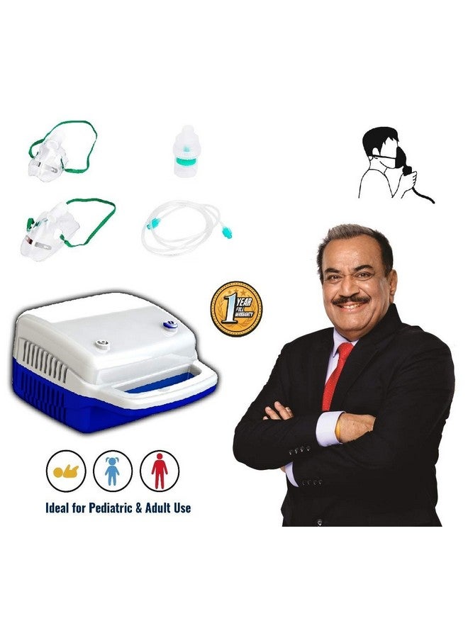 Control D Blue & White Compressor Complete Kit Nebulizer With Child And Adult Masks - Image 3