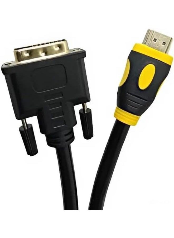 كابل محول HDMI إلى DVI، كابل شاشة DVI-D 24+1/HDMI ثنائي الاتجاه، موصل جهاز HDMI بشاشة DVI أو العكس، FHD / 1080P - Image 2