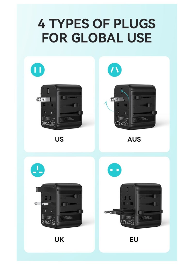 BWOO Gan Universal Travel Adapter Dc Pd 20W + Qc 18W - Image 5