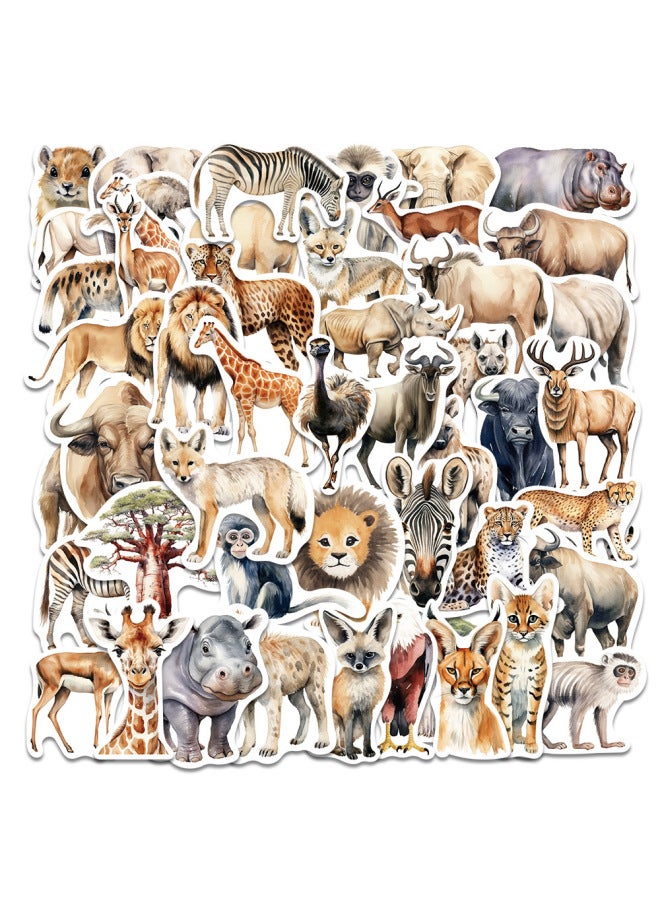 [super Complete Collection] Farm Wildlife Stickers Children's Toys Elk Alpaca Panda Lion Stickers