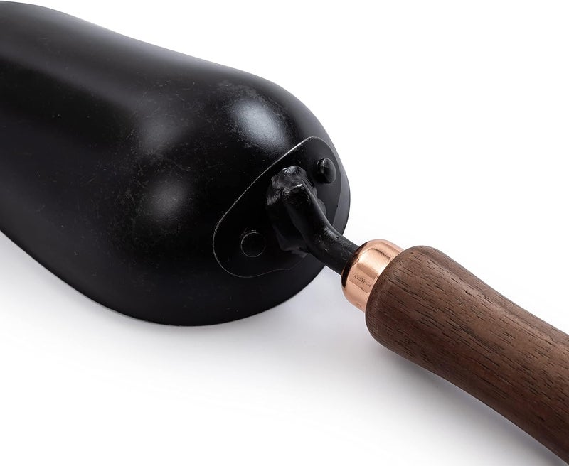Barebones Garden Scoop - Ergonomic Stainless Steel Tool with Walnut Handle - Image 3