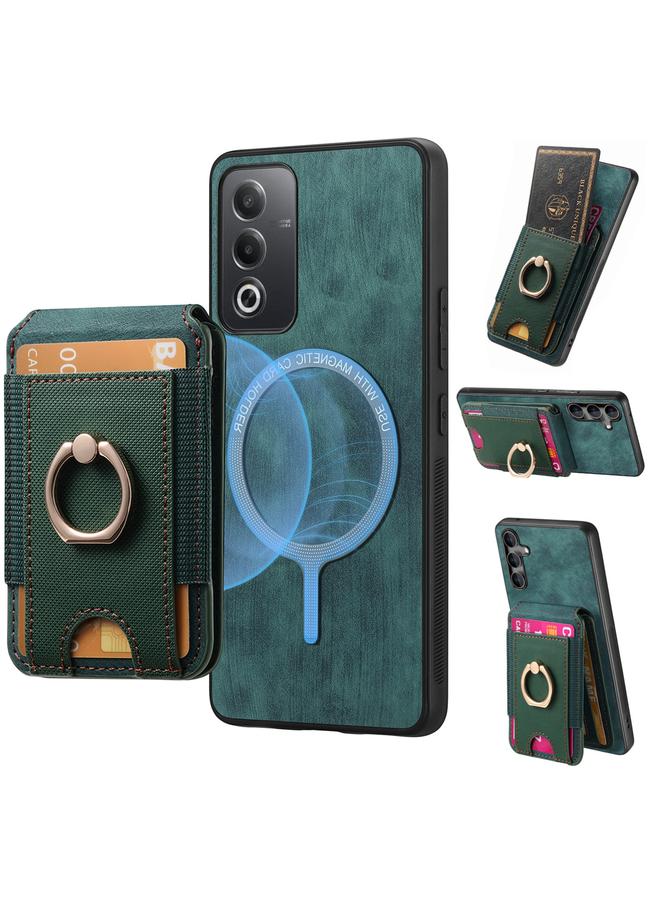 S-TOP Case For OPPO A3 Pro Global / A80 5G Retro Splitable Magnetic Stand Card Bag Leather Phone Case - Image 1