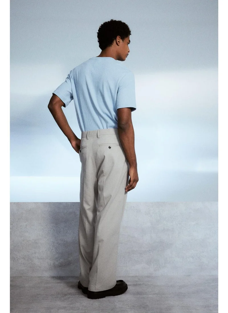 H&M Regular Fit Textured T-shirt