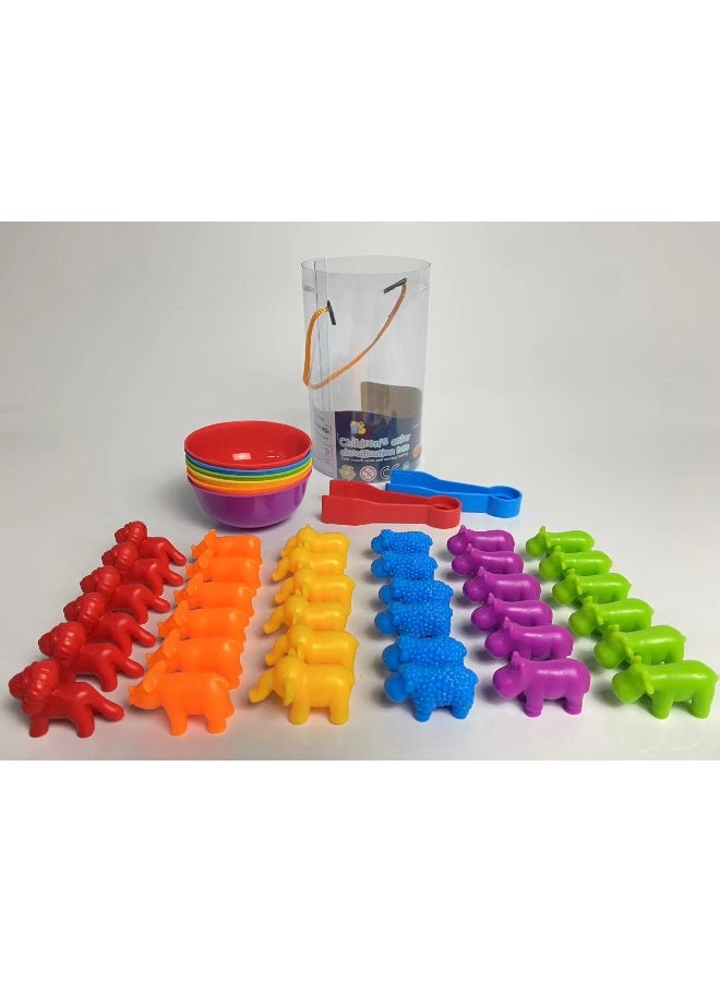 Koala Kids لعبة مطابقة النقل مع أكواب الفرز، تصنيف الألوان وتدريب الحواس، ألعاب تعليمية للأطفال في مرحلة ما قبل المدرسة، هدية للأطفال من عمر 3 إلى 6 سنوات الأولاد والبنات - Image 1