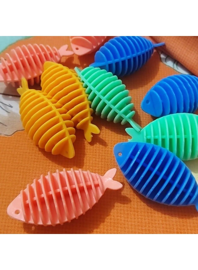 Fish-Shaped Anti-Tangle Laundry Balls Set of 20, Washing Machine Protector Balls - Image 2