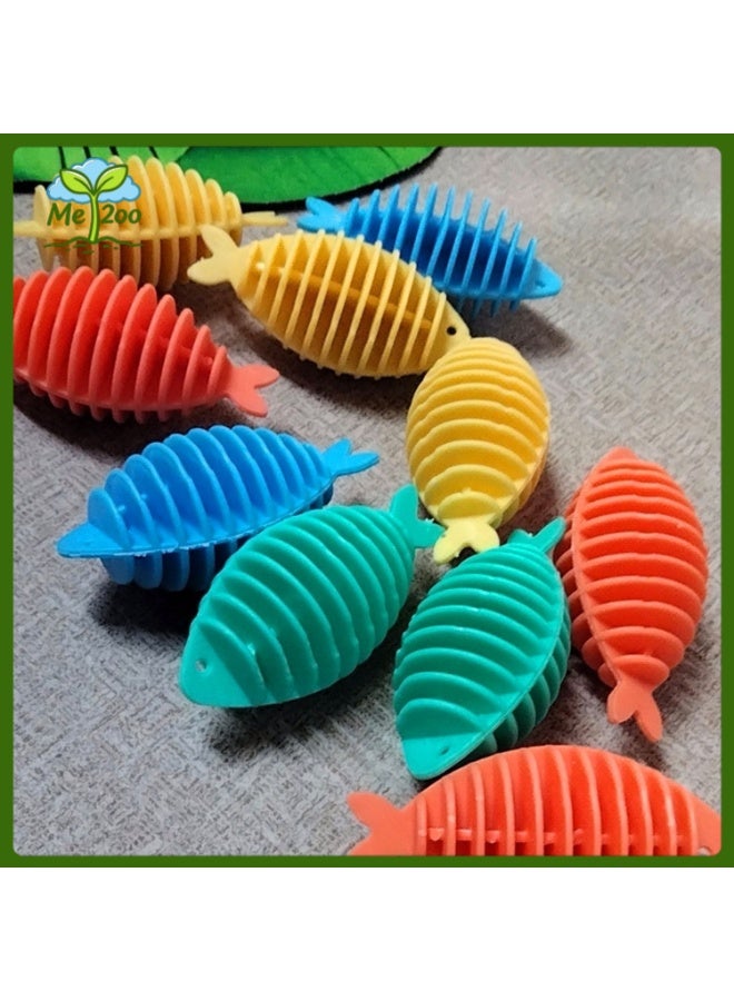 Fish-Shaped Anti-Tangle Laundry Balls Set of 20, Washing Machine Protector Balls - Image 1
