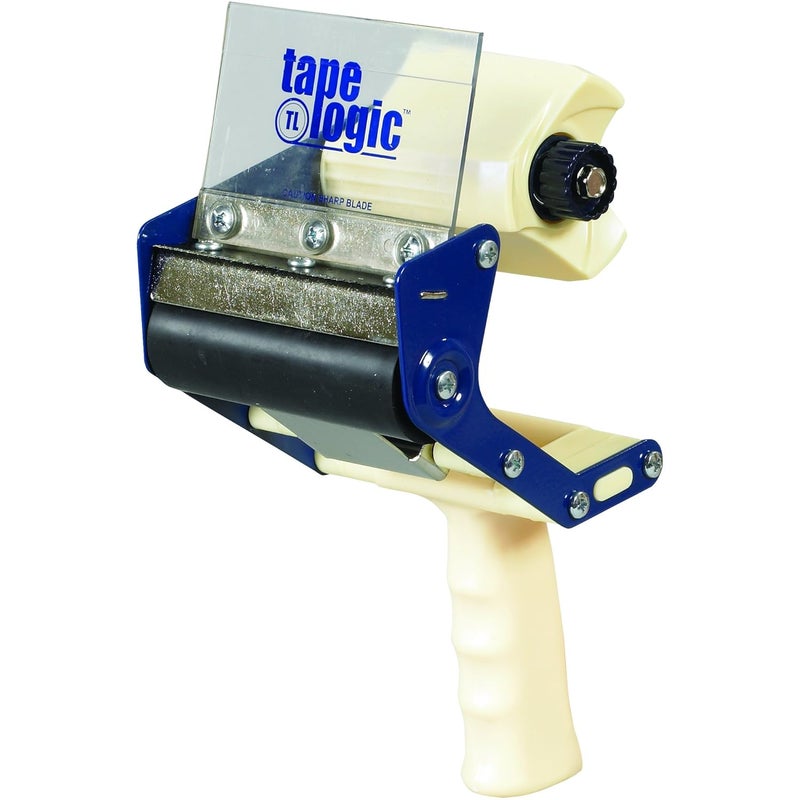 BOX USA (1 Pack) Heavy-Duty Carton Sealing Tape Dispenser, 4', Blue/White - Image 1