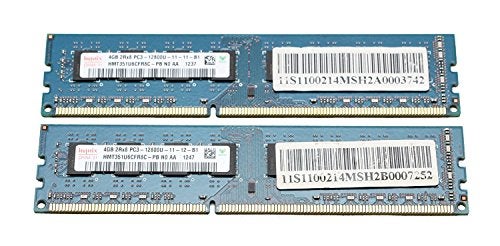 Hynix 2x4GB (8GB Total) HYNIX HMT351U6CFR8C-PB 4GB PC3-12800U Desktop Memory - Image 3